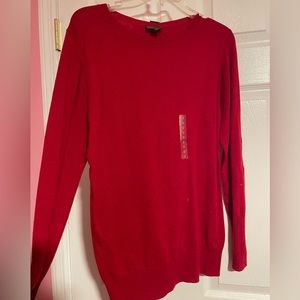 New Worthington Solid Red Sweater